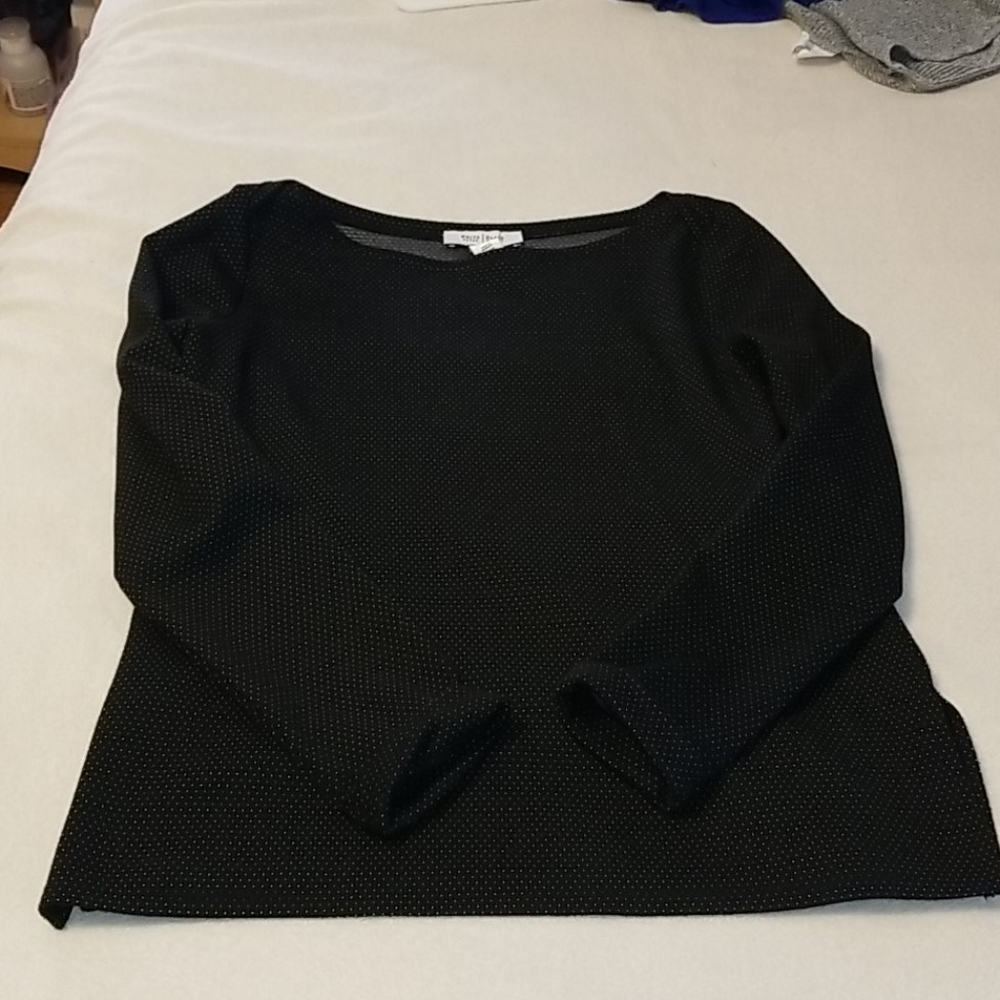White House Black Market Polka Dot Shirt